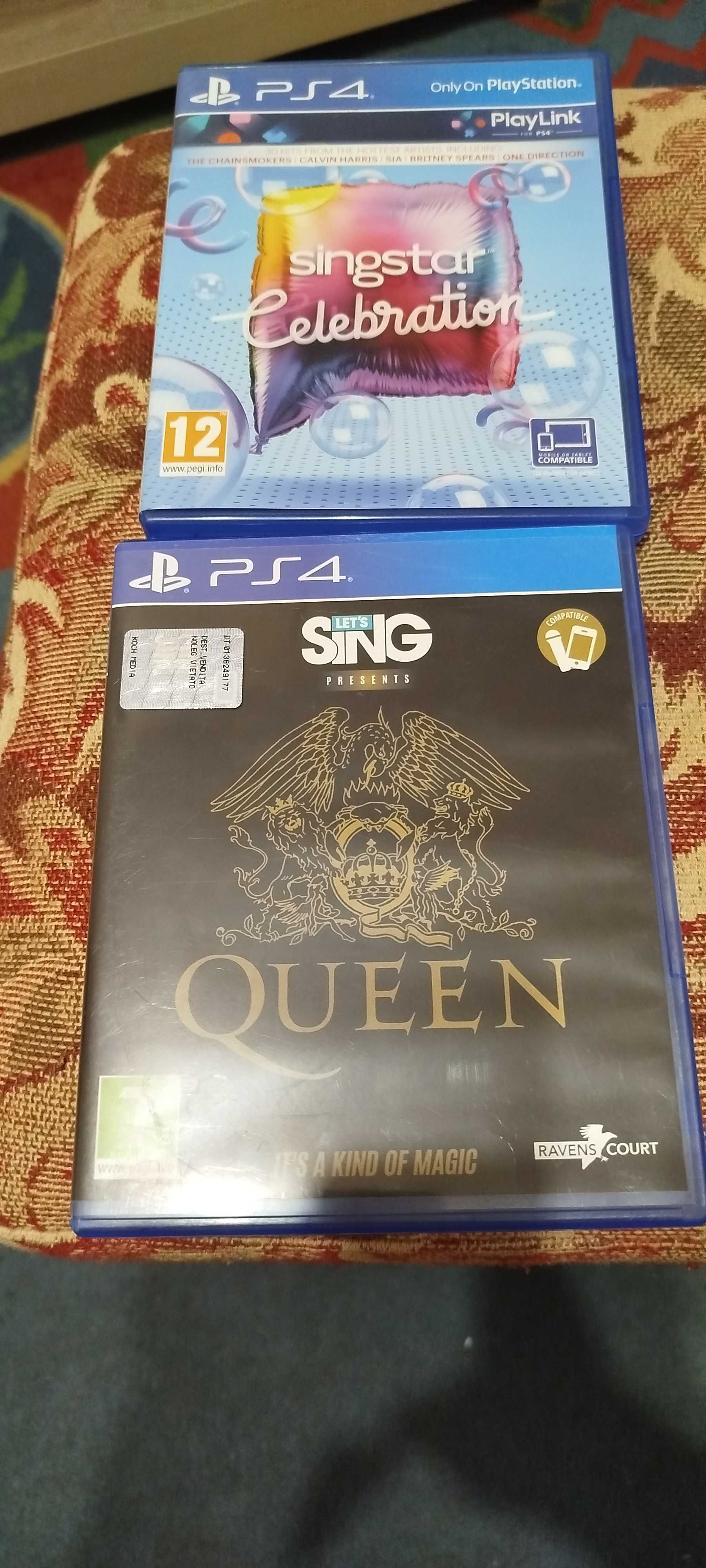 zestaw PS4 gry karaoke sing queen,singstar,2 mikrofony!