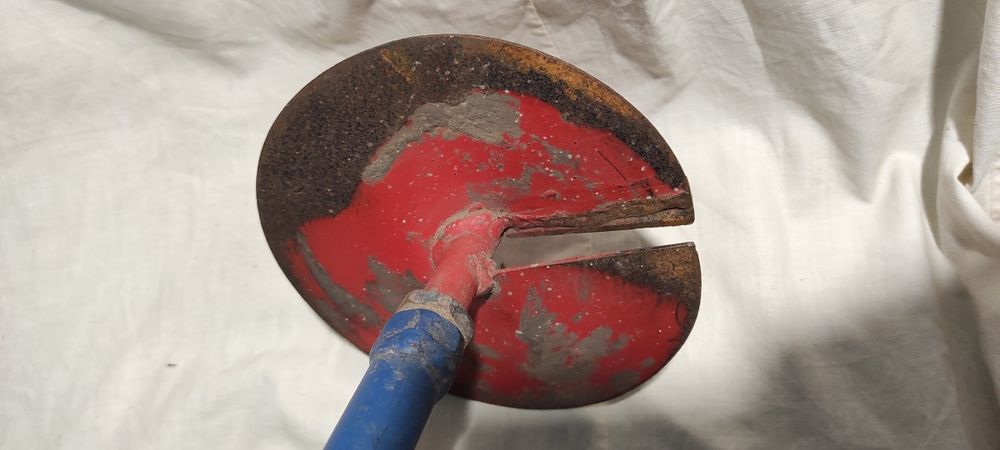 Бур для копання землі під стовпчики з 3 насадками ручний інструмент