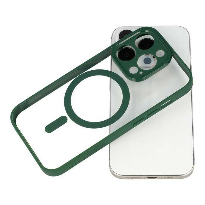 Acrylic Color Magsafe Case Do Iphone 14 Pro Zielony