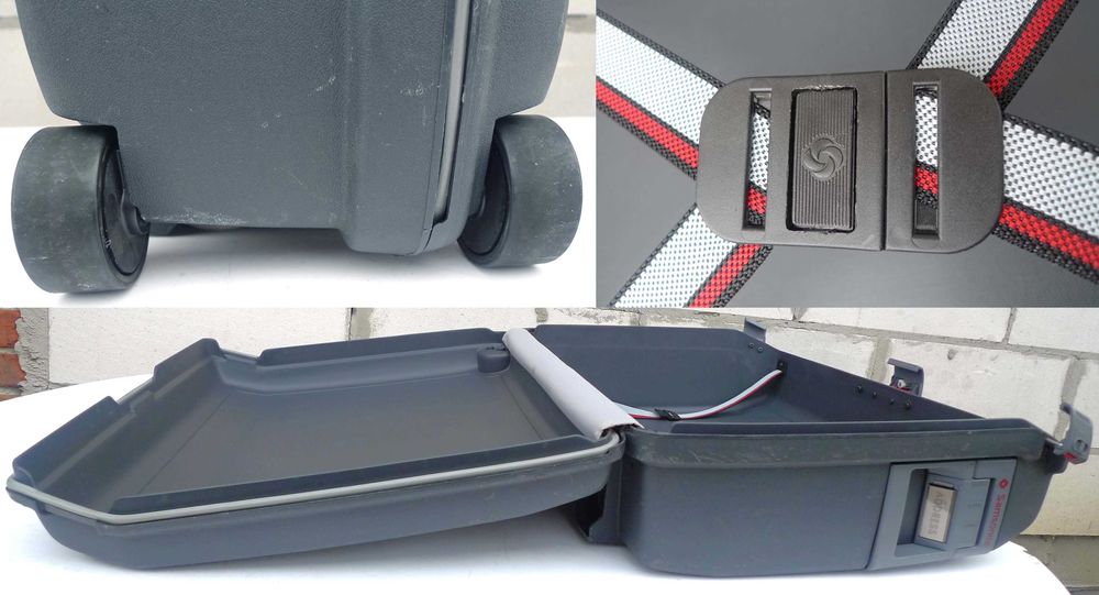 Walizka Samsonite z tworzywa 68x54x23cm koła transportowe