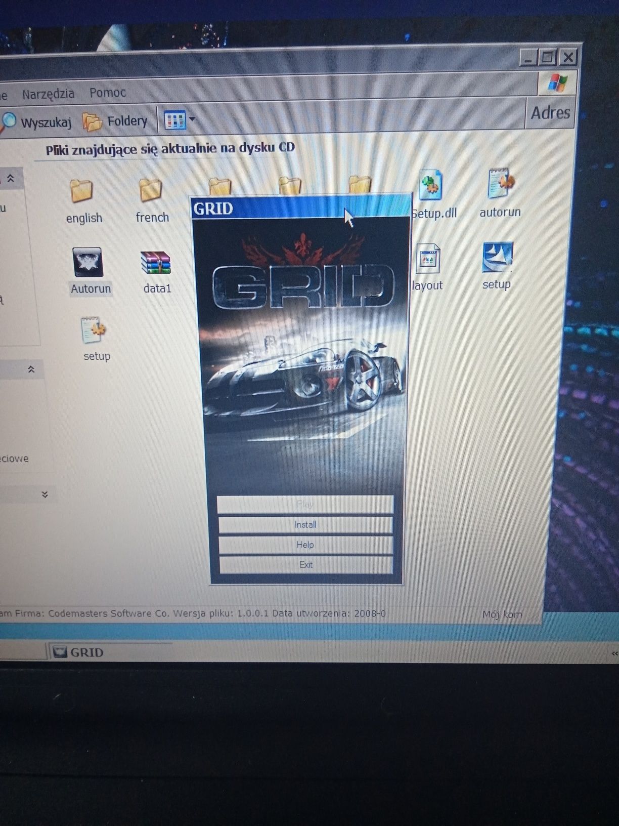 Biały kruk – Race Driver GRID wersja PC