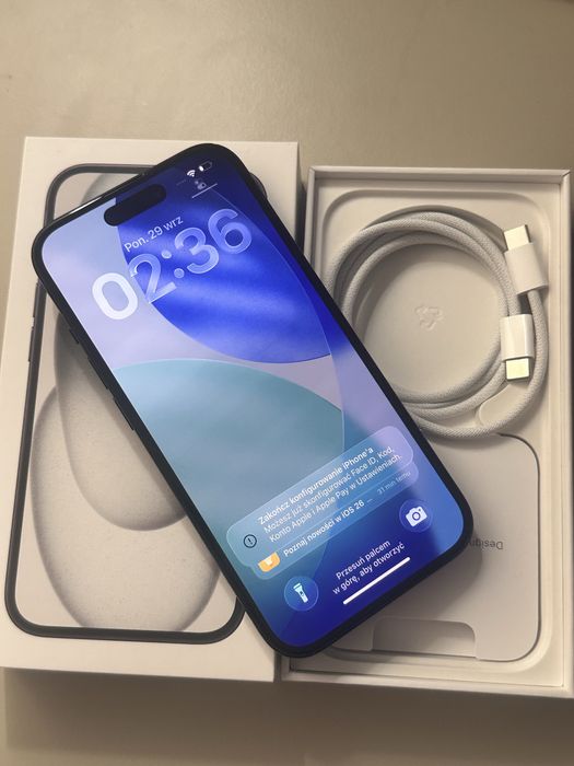 *BDB STAN* iPhone 15 128gb black 85% + 5 case!