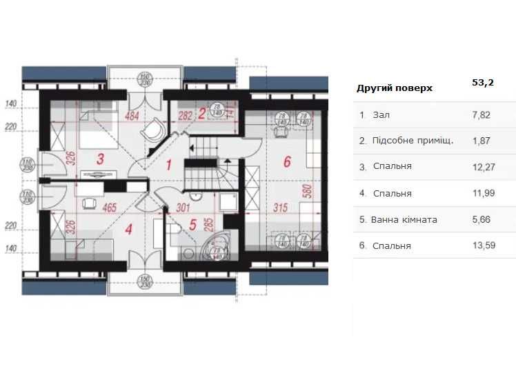 Цегляний будинок в Карпатах площею 116 м² з асфальтованим під'їздом