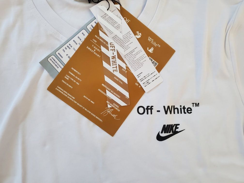 Koszulka off-white nike kolaboracja L brak białej - tylko CZARNA