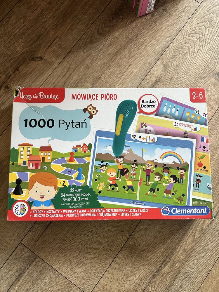 Clementoni - Mówiące pióro - 1000 pytań