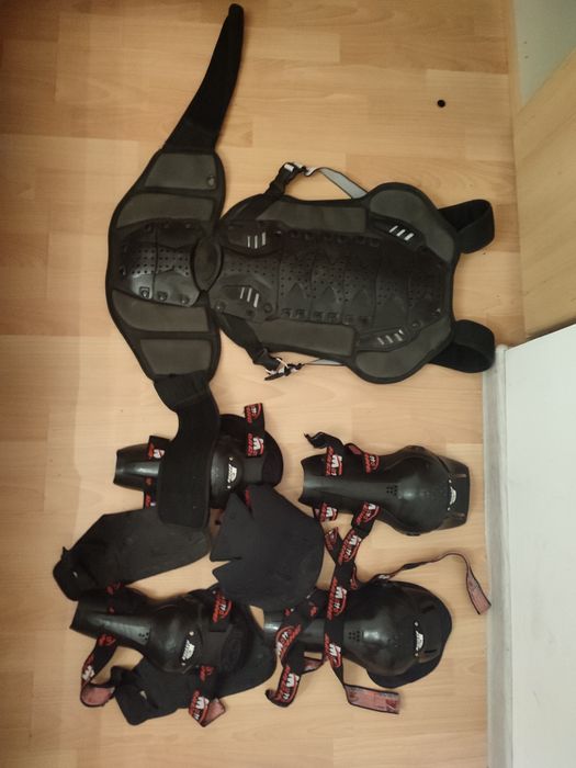 Zestaw ochraniaczy Enduro cross garb łokcie kolana zbroja moto plecy