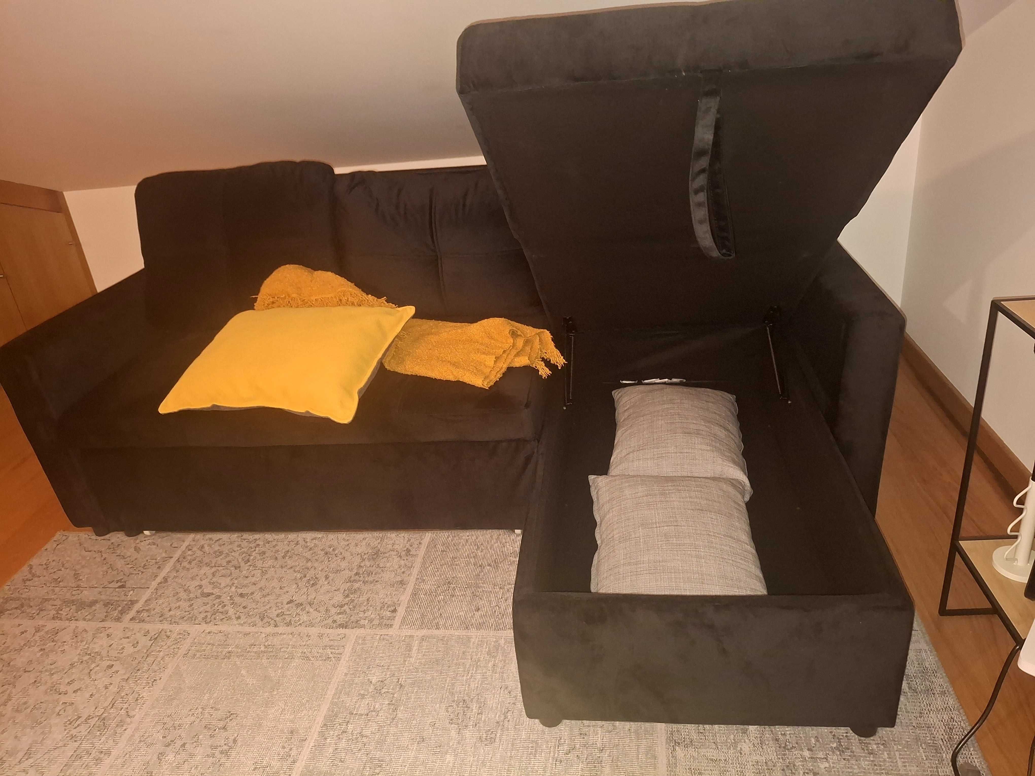 NOVO!! Sofa-Cama com caixa de armazenamento