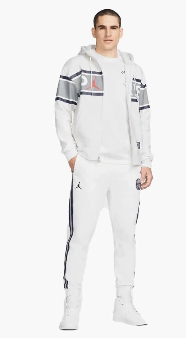 Толстовка air jordan psg FLEECE WHITE
