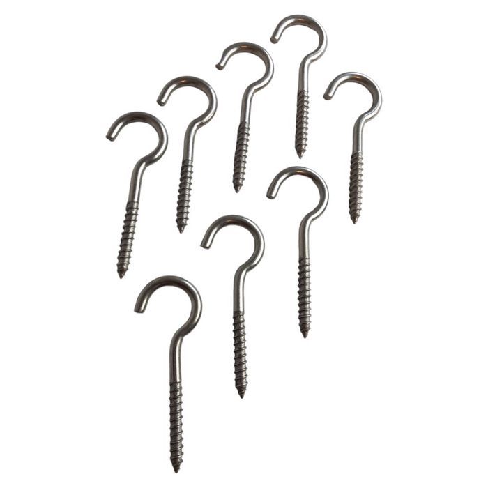 haczyki wkręcane sufitowe ocynkowane m6x80mm 8szt
