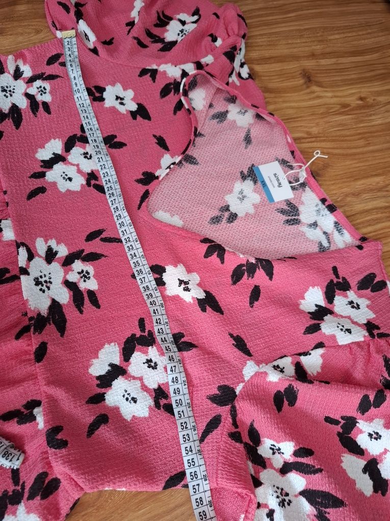Nowa sukienka maxi w kwiaty XXL Sinsay