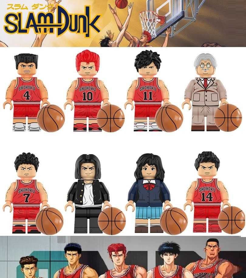 Bonecos minifiguras Basquetebol / Slam Dunk nº1 (compatíveis Lego)