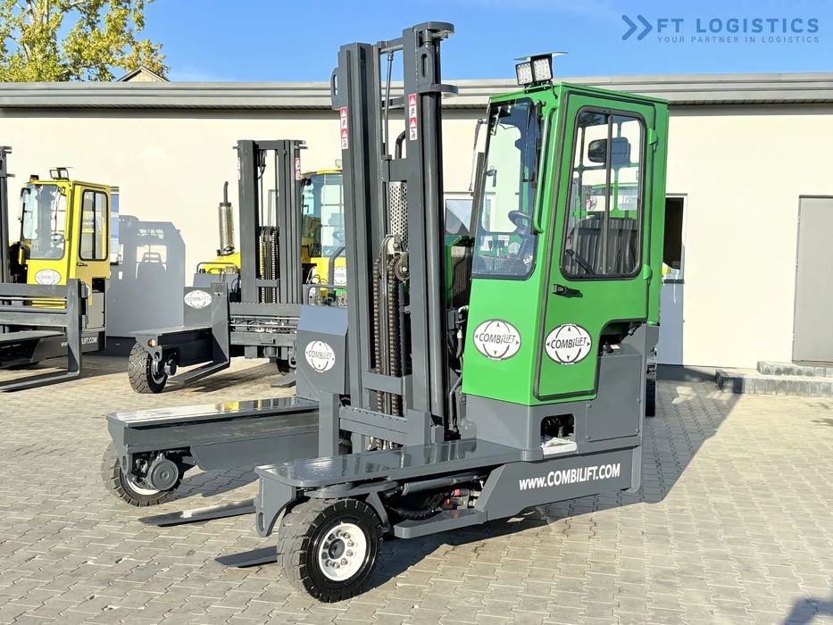 Combilift WÓZEK CZTEROKIERUNKOWY - WIELOKIERUNKOWY / C4000 / DIESEL / DUPLEX 4100MM / WOLNY SKOK / PRZESUW WIDEŁ / PEŁNA KABINA / STAN IDEALNY / Szeroka oferta wózków czterokierunkowych i bocznych, dopasowanych do różnorodnych potrzeb i zastosowań  COMBIL