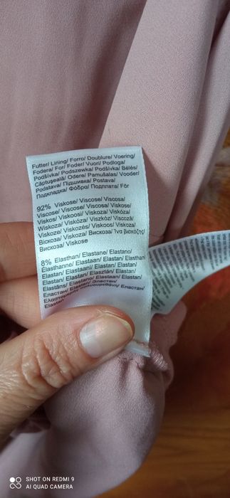Nowa elegancka różowa bluzka rozmiar 42