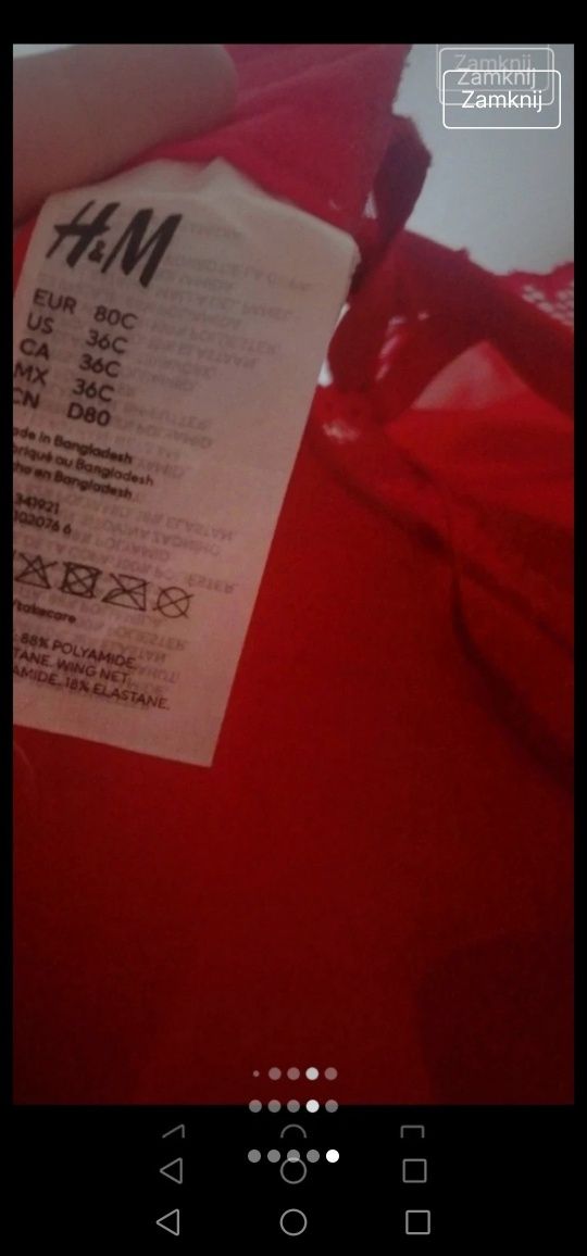 Stanik 80c H&M idealny super push up
