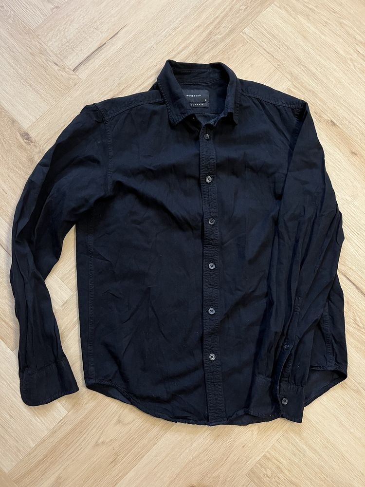 Koszula męska czarna Reserved rozmiar S Regular fit