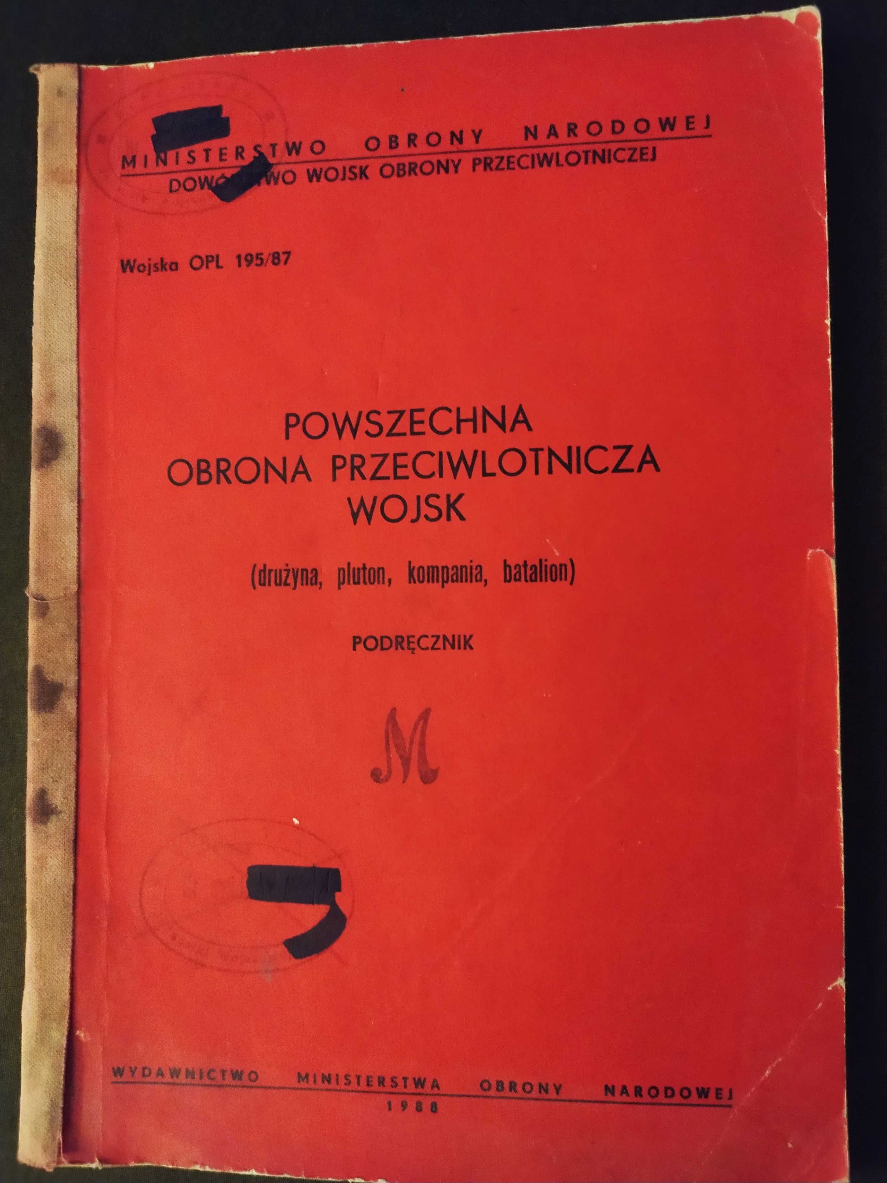 Instrukcja wojsk Powszechna Obrona Przeciwlotnicza Wojsk