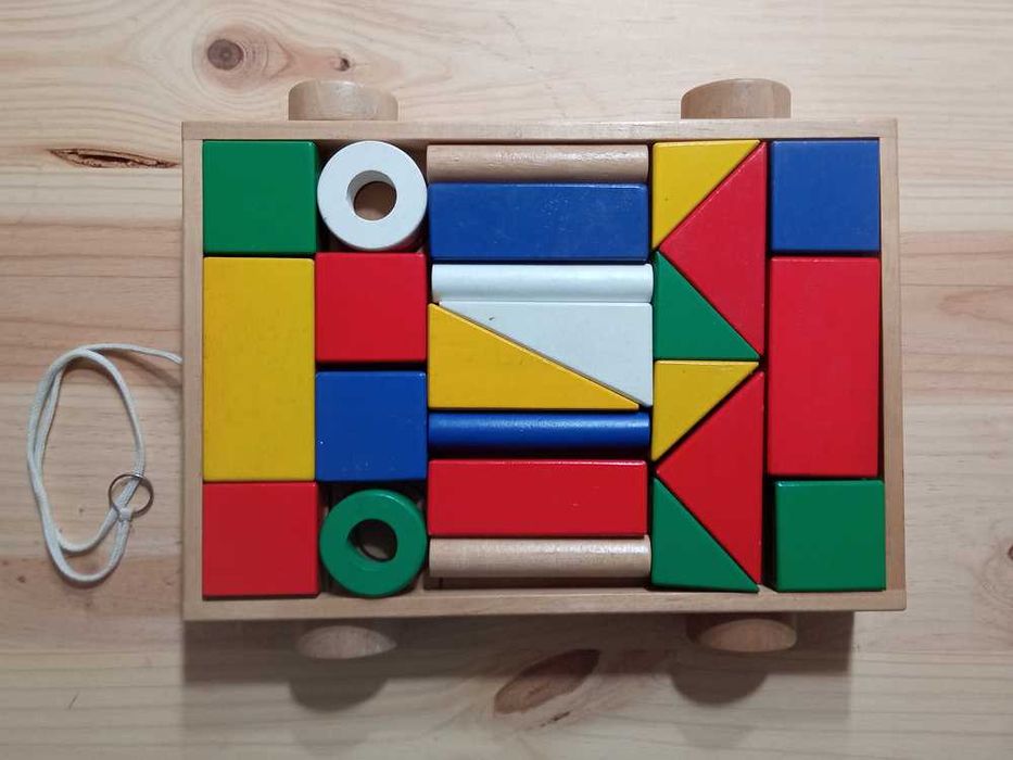 Carrinho Com Blocos De Madeira - Ikea Mula