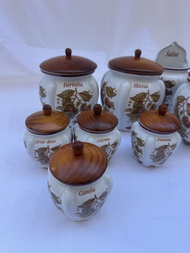 Conjunto 11x Potes Porcelana BELVER