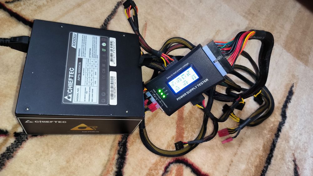 Срочно Chieftec  1000 W. Bronze A 135 модульний блок живлення питания