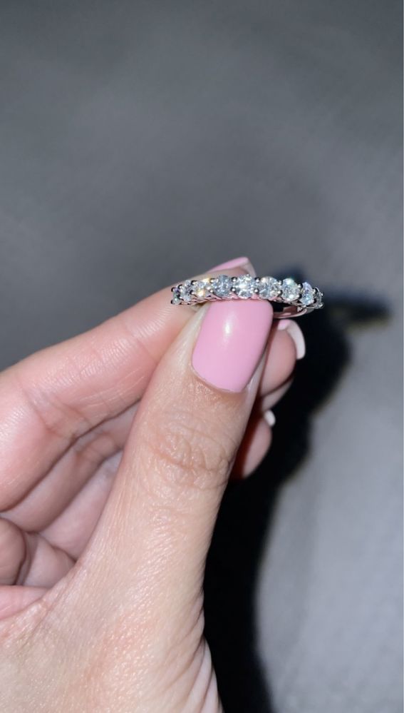 Полудорожка на 9 муассанитов 0.90ct серебро 925