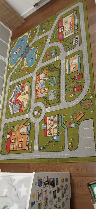 Dywan dziecięcy Uliczki, Drogi, Budynki