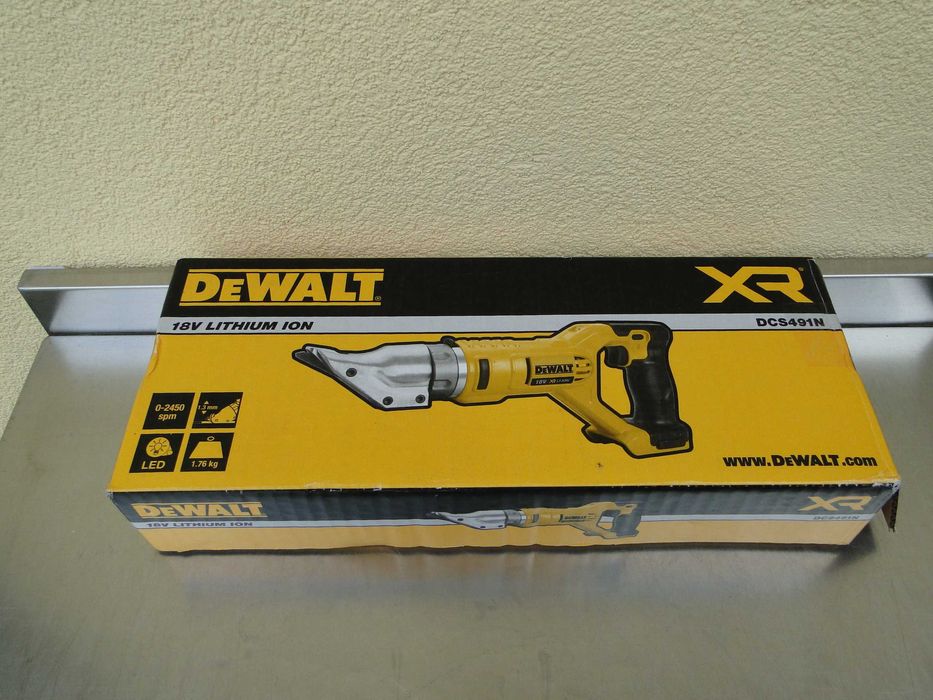 DeWalt DCS491, Akumulatorowe nożyce do blachy, Solo, Nowe