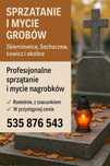 Opieka i sprzątanie grobów.