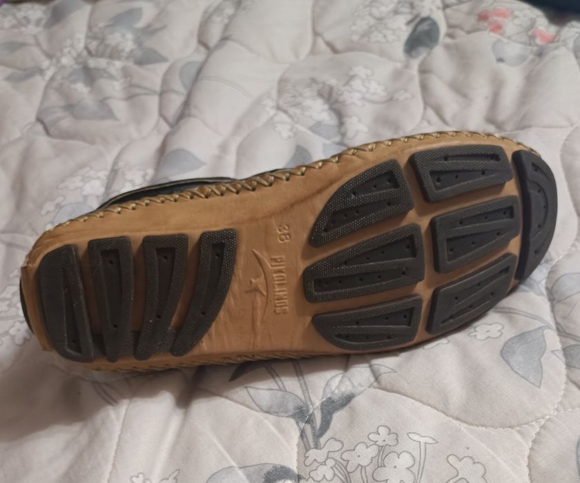 Мокасины кожаные