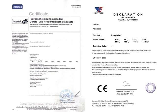 БАТУТ Фанфіт діаметром 374см 312см 252см 183см  з сіткою та драбинкою,