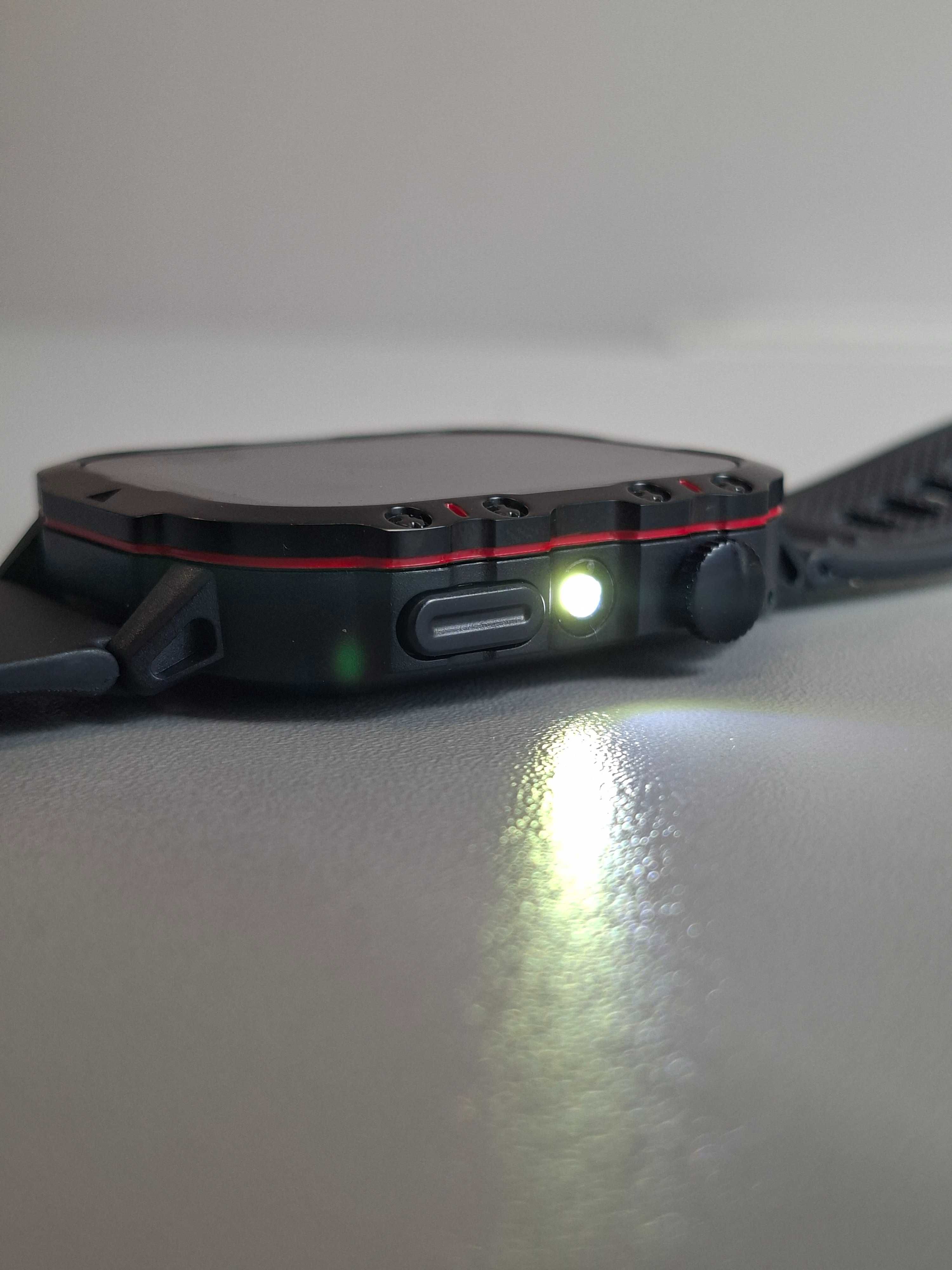 Smartwatch H19 z funkcją rozmów Bluetooth, ekran 1.8” czarny
