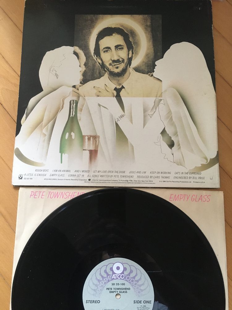 PETE TOWNSHEND empty glass EX USA 1st press the who