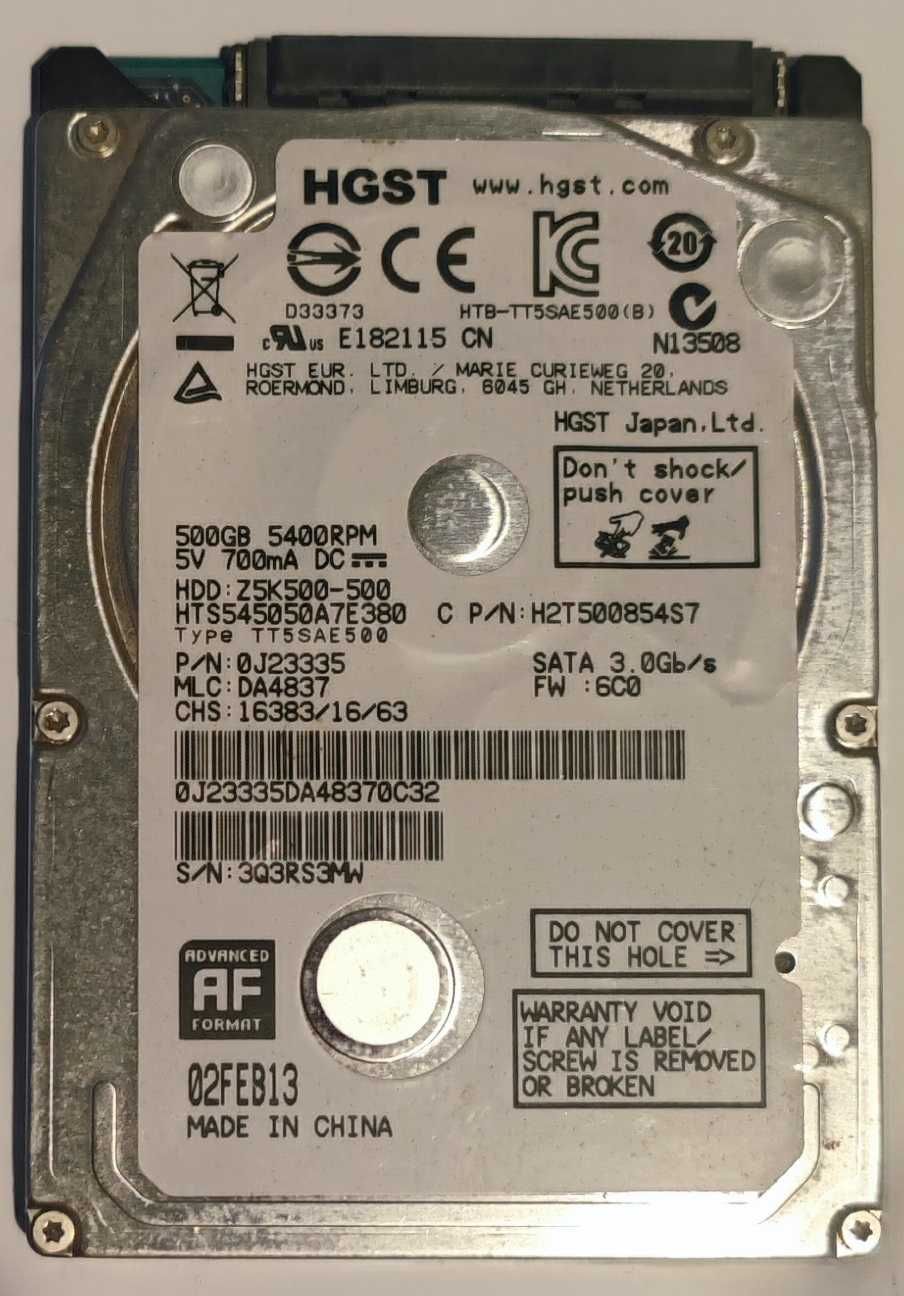 Жорсткий диск Hitachi 2.5 500Gb