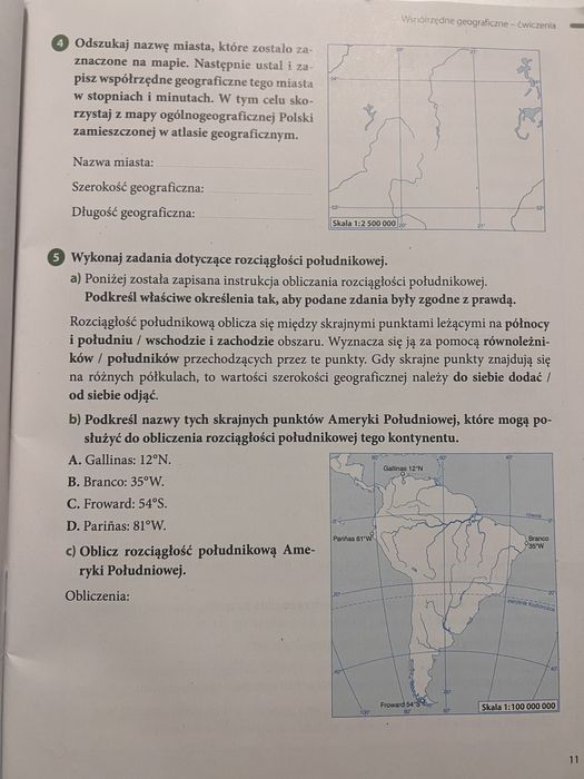 Zeszyt ćwicień do geografii kl 6 Nowa Era 2022
