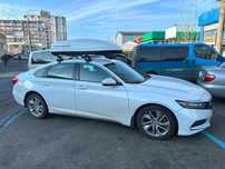 Автобокс багажник Terra Drive 480 серый/черный/белый/черный глянец