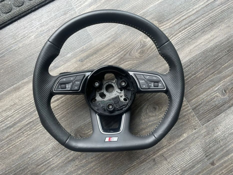 Audi A4 B9 A5 8W S-line kierownica ścięta skóra