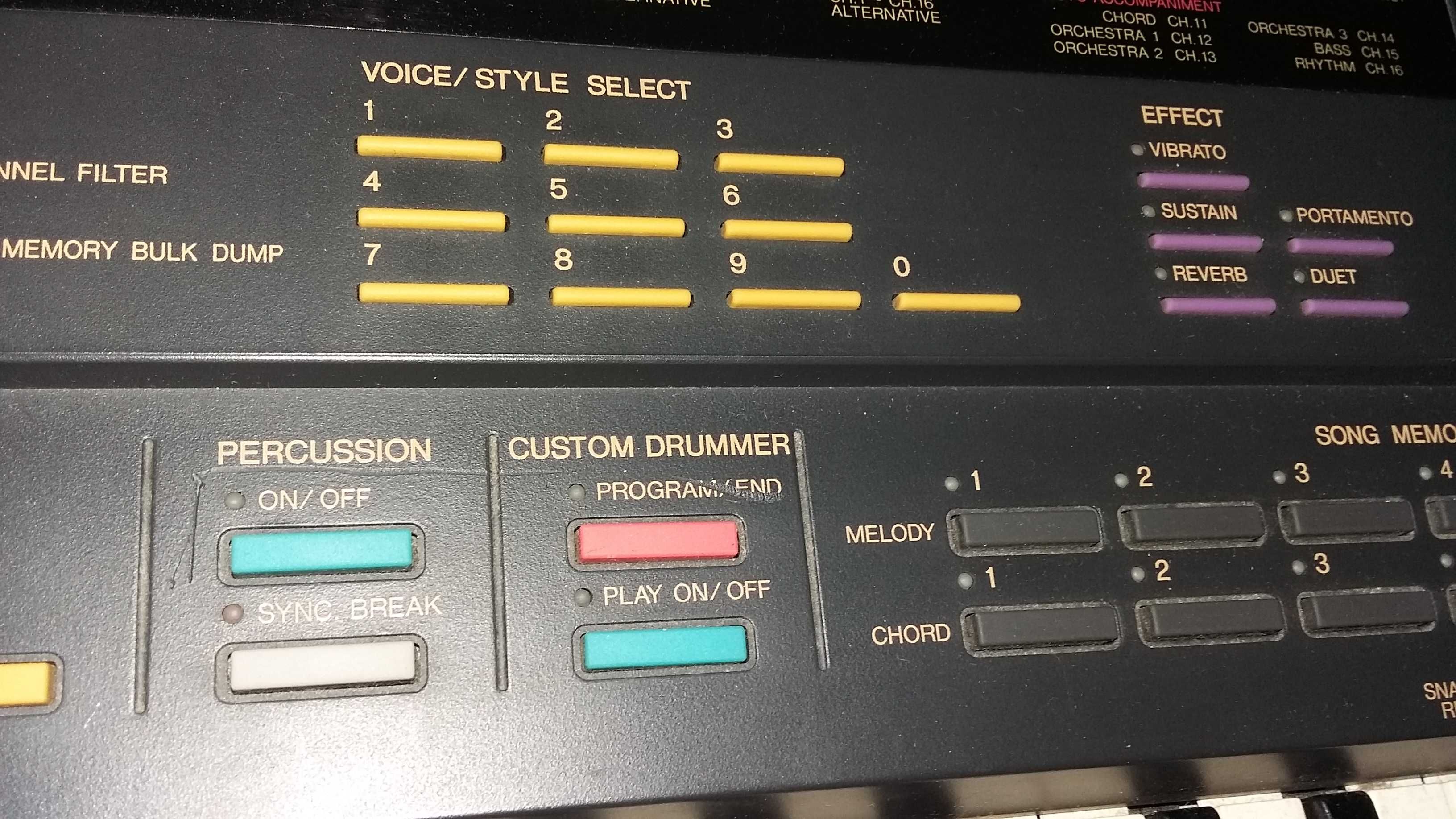 Syntezator FM Yamaha PSS-580  z MIDI stan BDB Retro 1989r