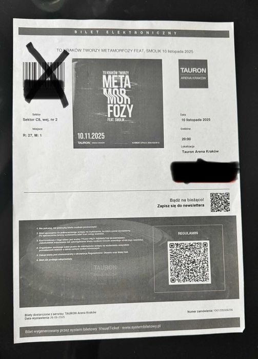 Kraków Tworzy Metamorfozy bilety 10.11.2025