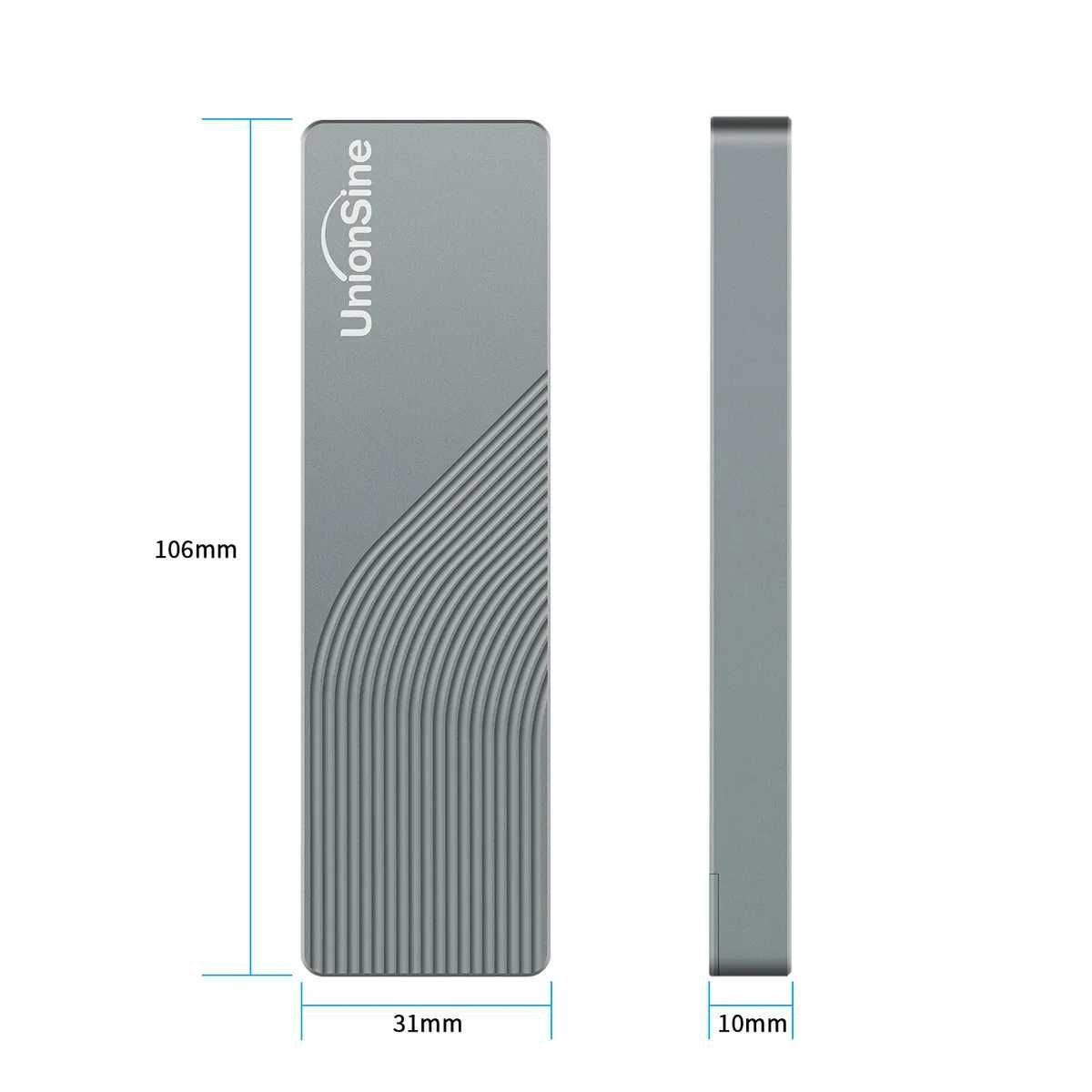 UnionSine MD202. Obudowa na dyski SSD. Nowa. m.2: NVMe PCIe oraz SATA.