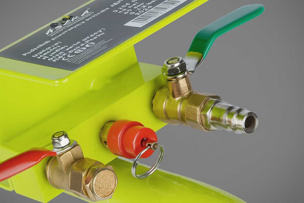 Podnośnik 3,5T Wzmocniony Pneumatyczny Bałwanek guma Lewarek Poduszka