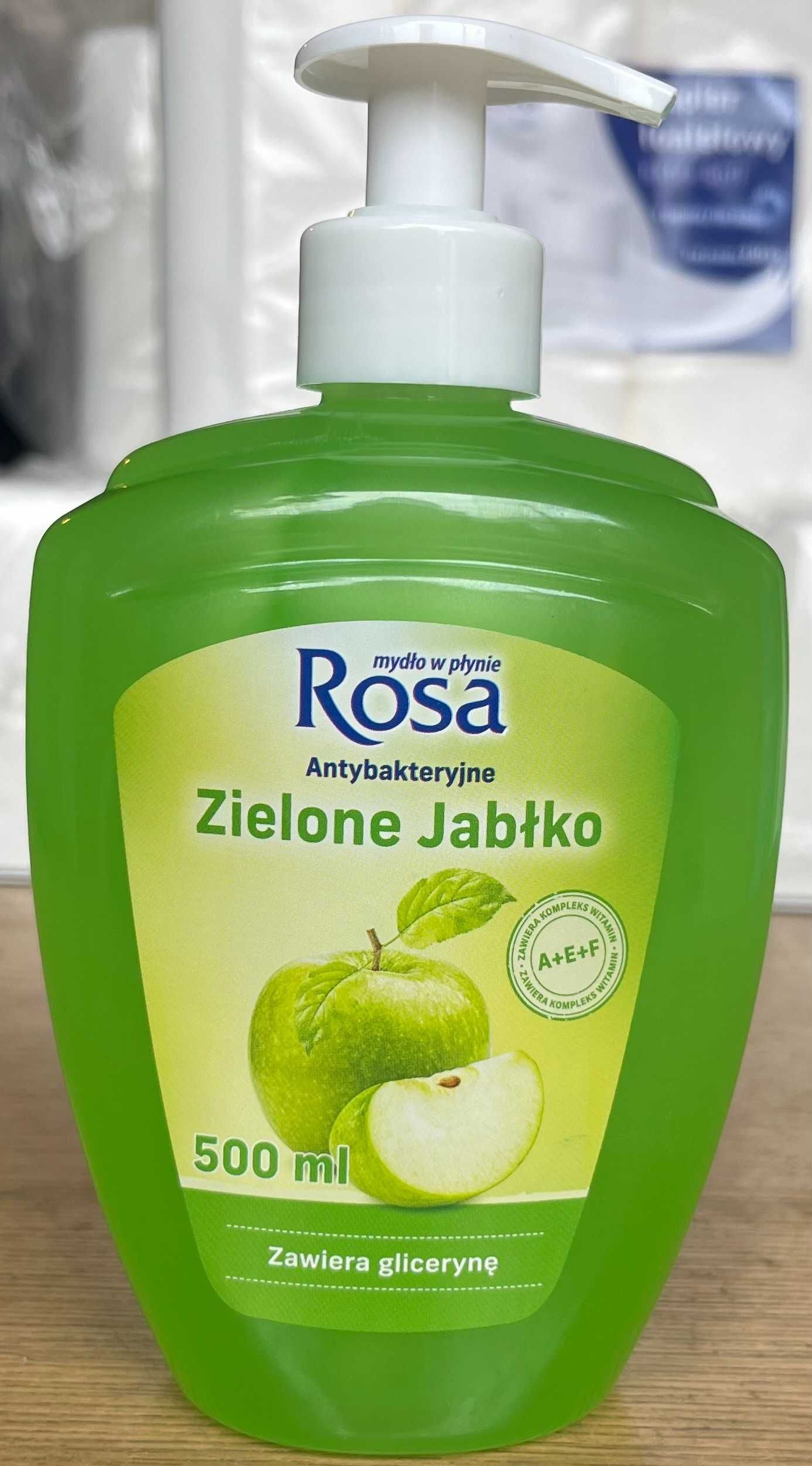 Mydło w płynie antybakteryjne o zapachu zielonego jabłka 500ml ROSA