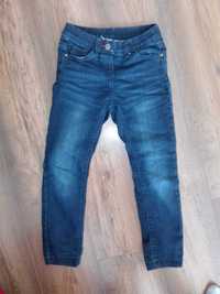 Spodnie dżinsowe ocieplane Denim dla dziewczynki, rozmiar 116