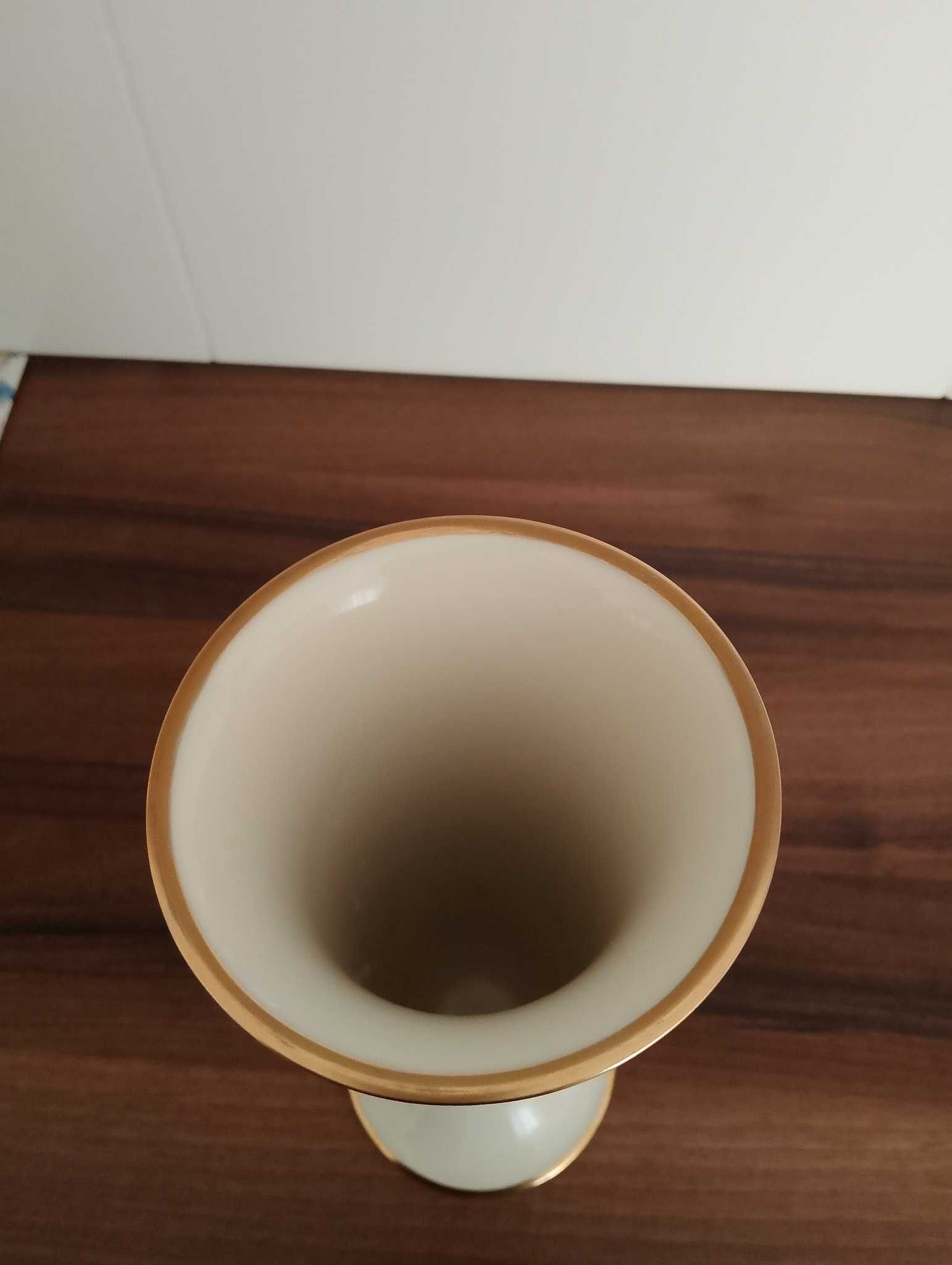 Lindner Bavaria porcelanowy wazon kielich flet