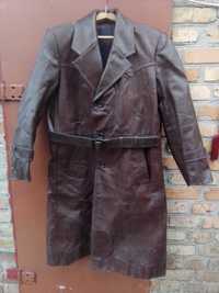Кожаное пальто 50-60 годов