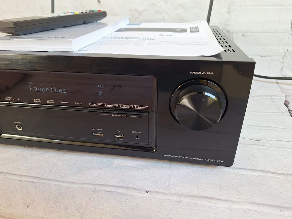 7.2 Denon AVR-X1100W Wi-fi  BT 4k/60p ARC Net radio spotify AirPlay