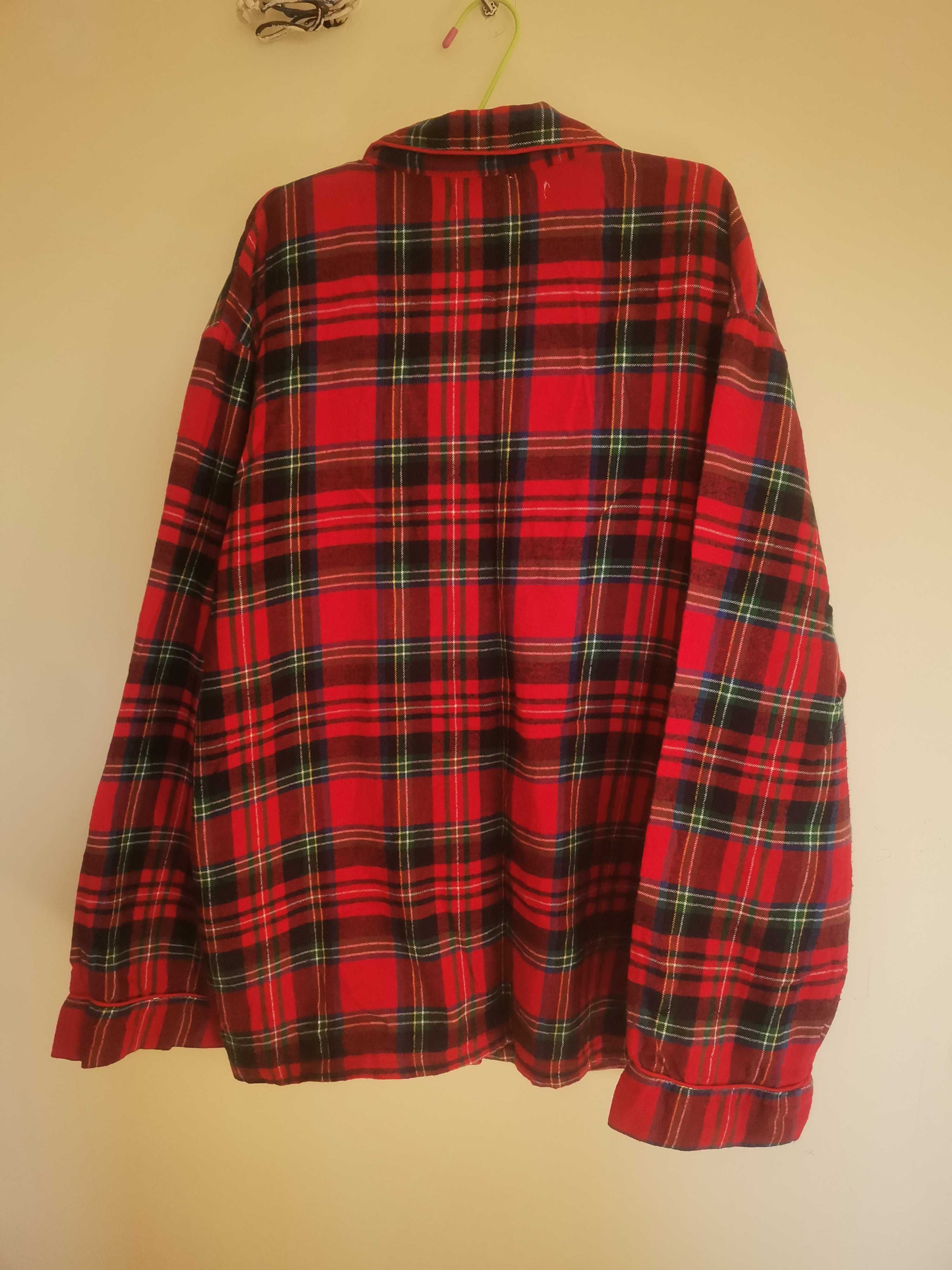 Pijama plad flanela vermelho e verde XL woman's secret