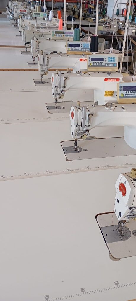 Máquina de costura industrial recta corte de linha