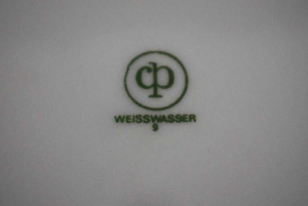 Talerz ozdobny z motywem myśliwskim - Colditz Weisswasser