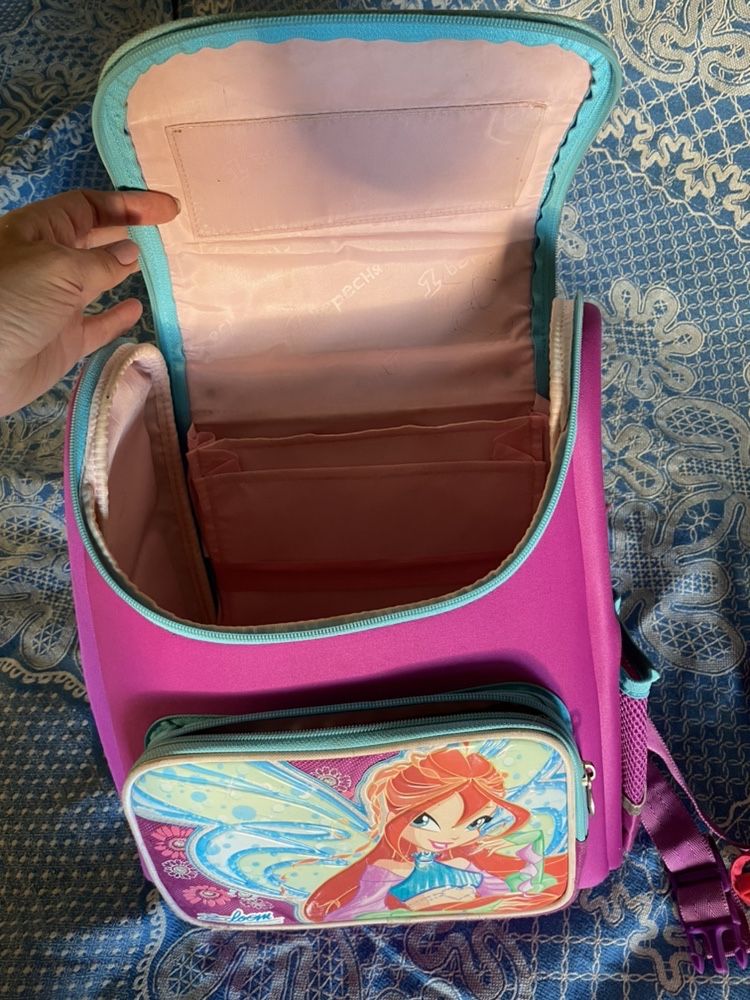 Портфель рюкзак в школу школьный для девочки 1-3 класс