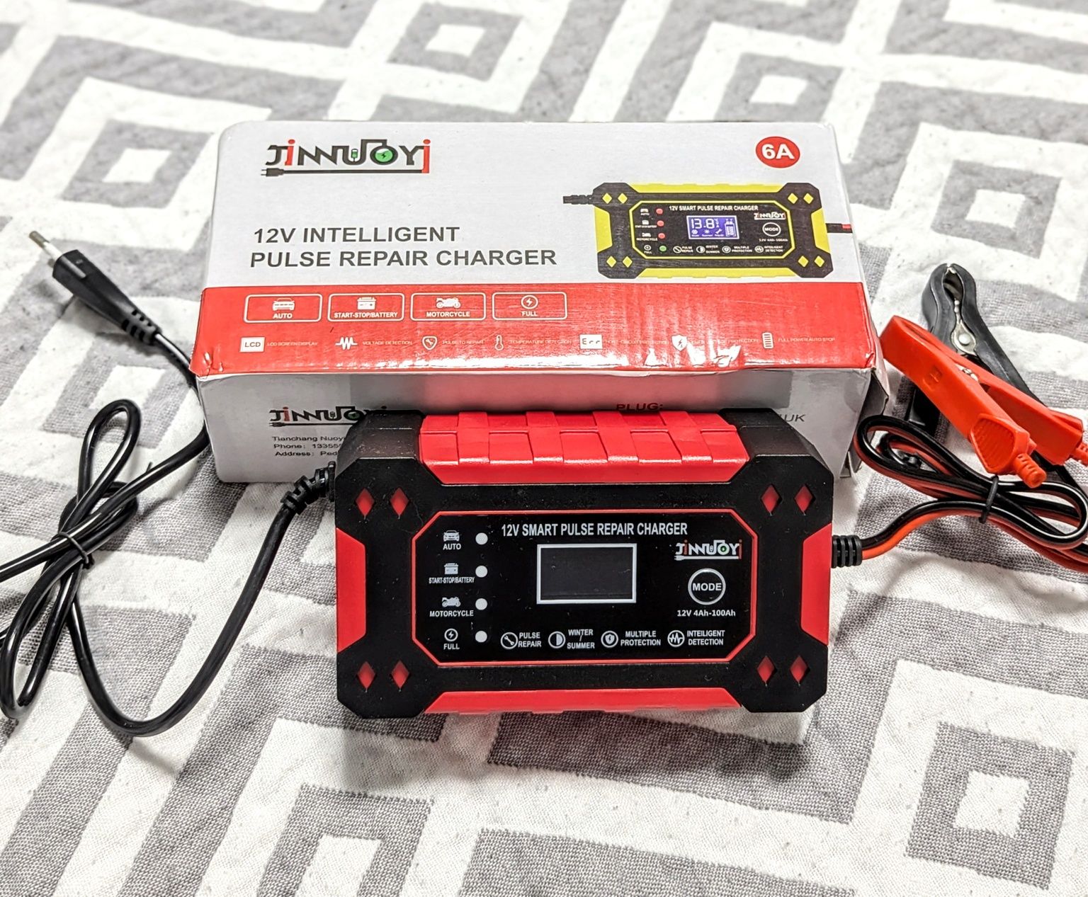 Набор Инвертор Foval 2600w, чистый синус + зарядное Преобразователь 12