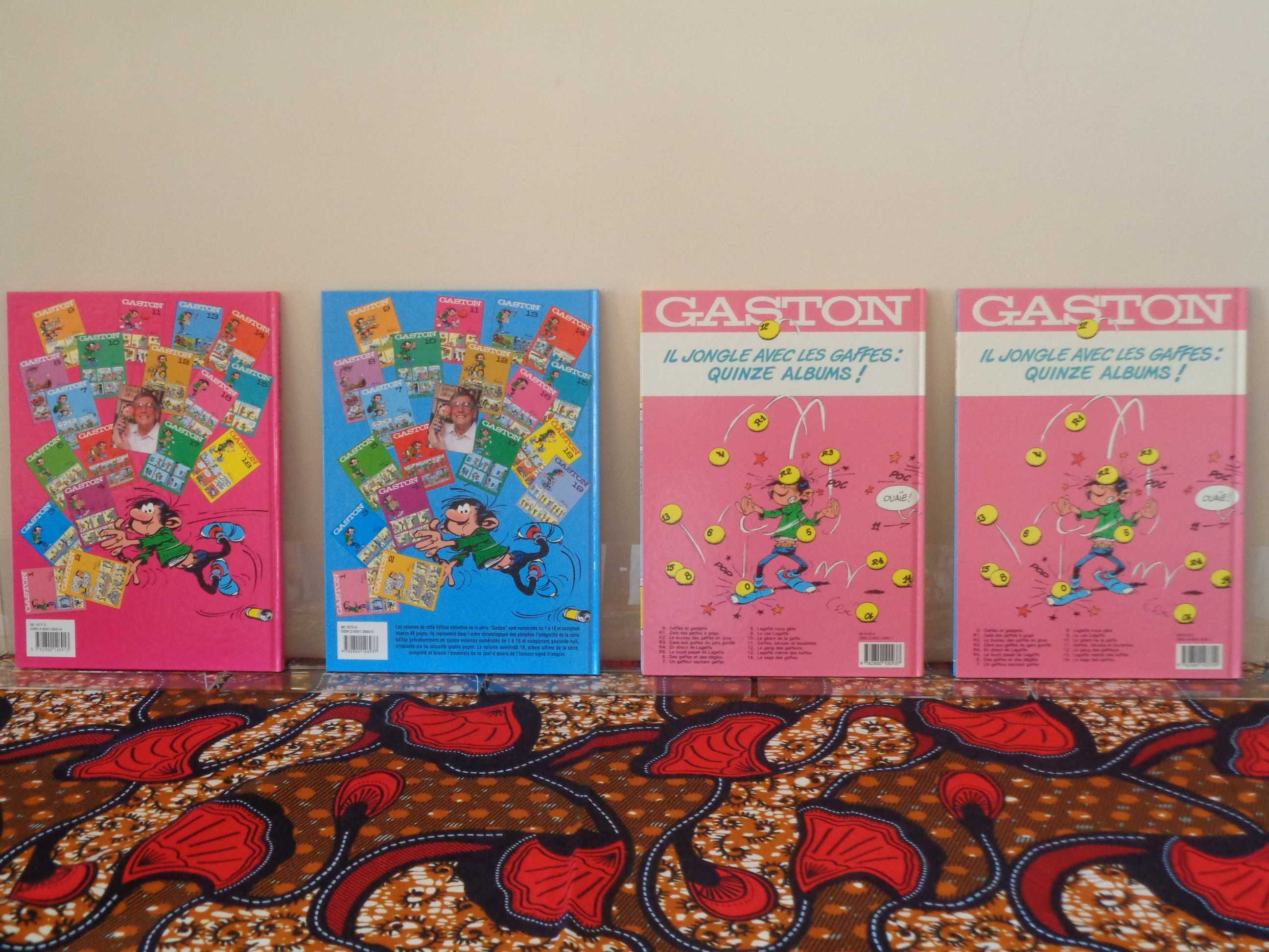 Pack 4 livros Gaston Lagaffe (Francês). Capa Dura. Portes Incluídos.